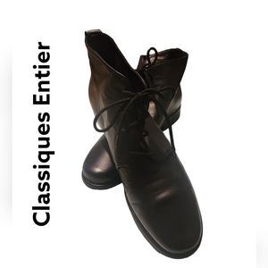 CLASSIQUES ENTIER Italy Women’s Size 8 Black Leather Upper  Ankle Bootie